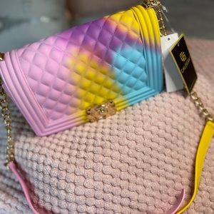 Caleesa Blue, Pink, Purple and Yellow Crossbody